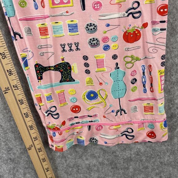 Nick Nora Pajama Lounge Set Womens XL Pink Sewing Seamstress Modal Stretch - Picture 12 of 16